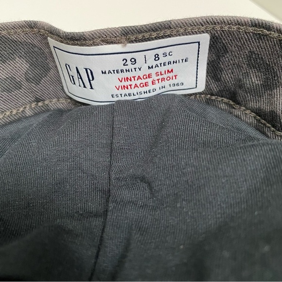 NWT Gap Maternity Leopard Full-Panel Jeans - Picture 7 of 12